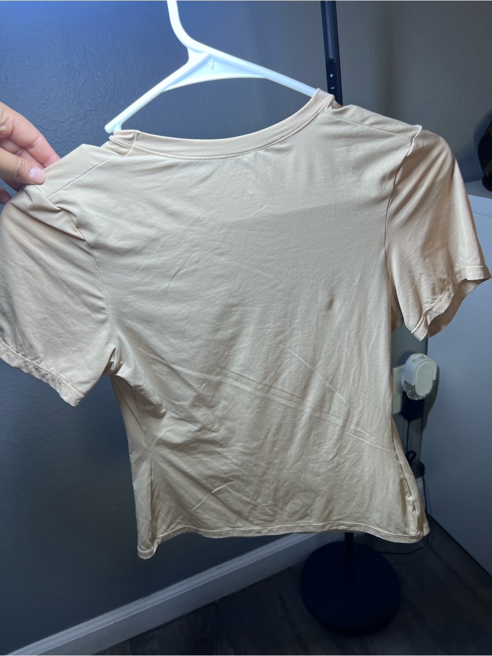 SKIMS Short Sleeve Crewneck Tee - Light Cream